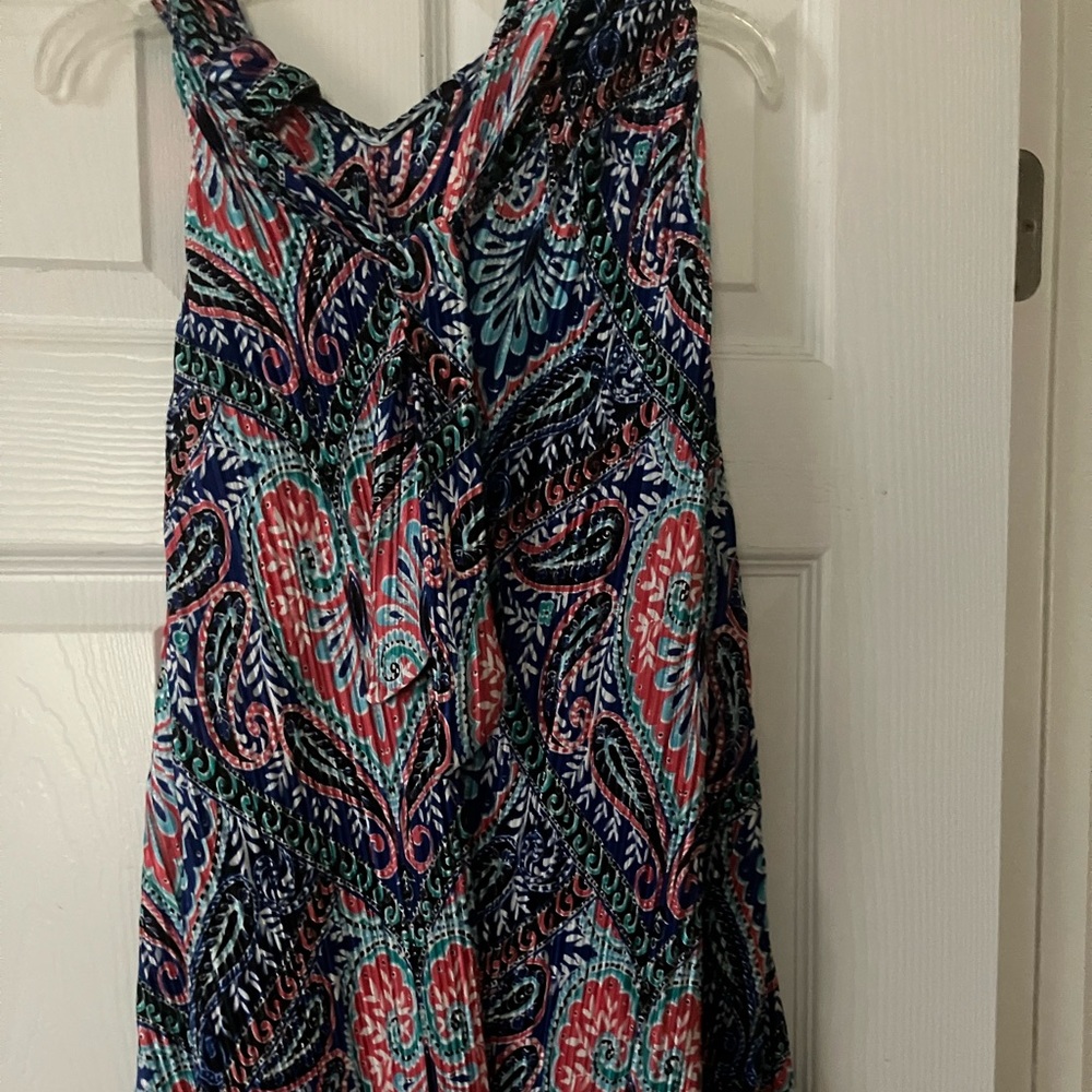 Colorful Paisley Print Dress